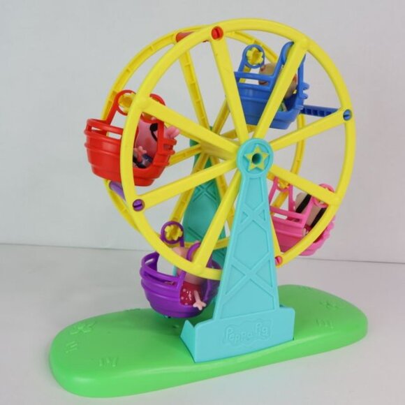 Peppa Pig Ferris Wheel Playset Adventures With 4 Figures Preschool Toy - Picture 1 of 12